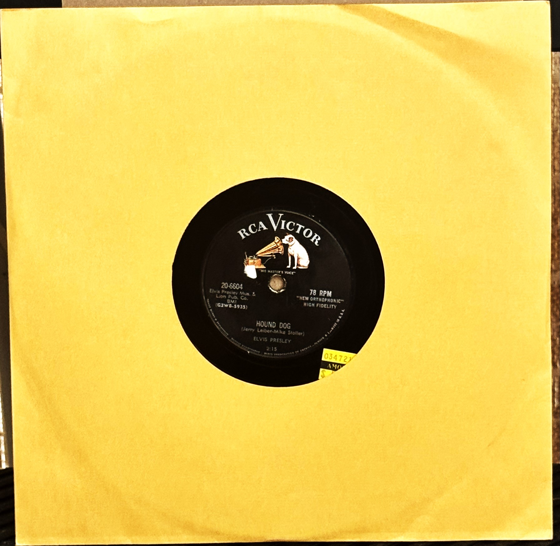 Elvis Presley - Hound Dog / Blue Suede Shoes (.78 recording)